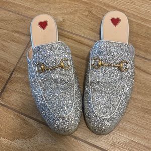 Gucci sparkle slides